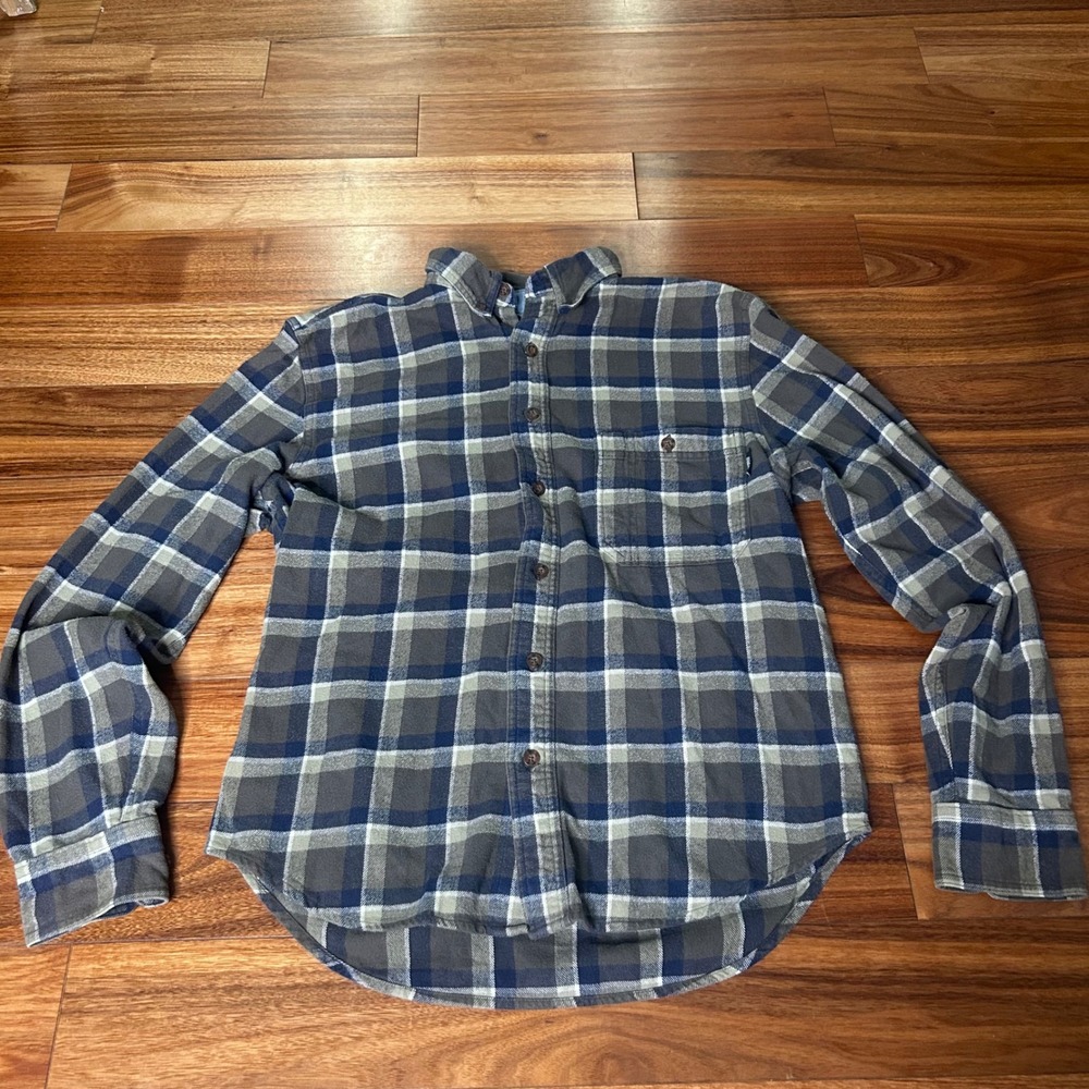 Woolrich Mens‎ Flannel Shirt Small Plaid Button Up Long Sleeve Casual